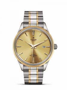 Tudor Style 41 Stainless Steel / Yellow Gold / Champagne / Bracelet 12703-0001