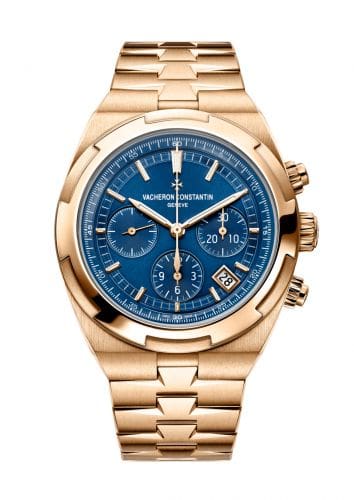 Vacheron Constantin Overseas Chronograph Pink Gold / Blue / Bracelet 5500V/110R-B952