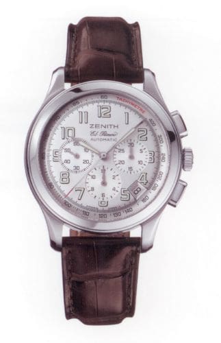 Zenith Class Sport El Primero Stainless Steel / Silver / Strap 03.0510.400/04.C491
