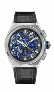 Zenith Defy Double Tourbillon Platinum / Skeleton / Alligator 40.9000.9020/78.R582