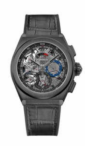 Zenith Defy El Primero 21 Black Ceramic / Skeleton / Alligator 49.9000.9004/78.R582