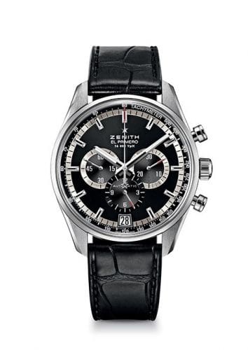 Zenith El Primero 36.000 VPH Stainless Steel / Black / Alligator 03.2040.400/21.C496
