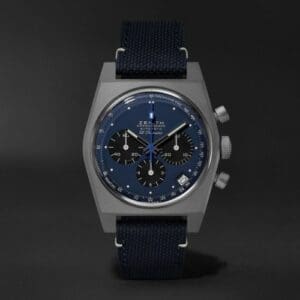 Zenith El Primero A384 Edge of Space Titanium / Blue / Rubber 97.A384.400/27.C821