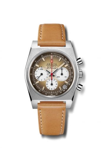 Zenith El Primero A385 Revival Stainless Steel / Brown Ref 03.A384.400/385.C855