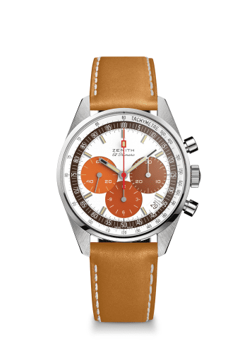 Zenith El Primero A386 Revival Stainless Steel / Eggshell / Phillips 03.P386.400/07.C840