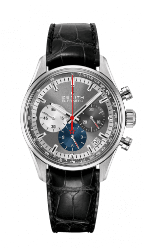 Zenith El Primero Chronomaster 38 Stainless Steel / Slate / Alligator 03.2150.400/26.C714