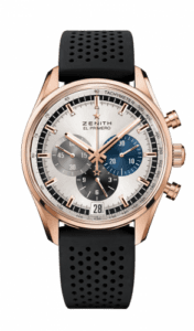 Zenith El Primero Chronomaster 42 Rose Gold / Silver / Rubber 18.2043.400/69.R576