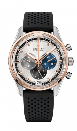 Zenith El Primero Chronomaster 42 Stainless Steel / Rose Gold / Silver / Rubber 51.2080.400/69.R576