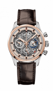 Zenith El Primero Chronomaster Full Open 38 Stainless Steel / Rose Gold / Alligator 51.2151.400/78.C810
