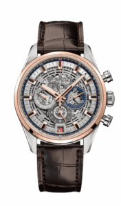Zenith El Primero Chronomaster Full Open 42 Stainless Steel / Rose Gold / Strap / Alligator 51.2081.400/78.C810