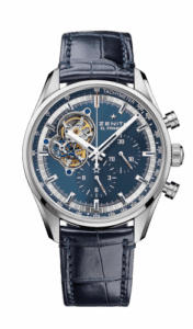 Zenith El Primero Chronomaster Open Stainless Steel / Blue / Alligator 03.20416.4061/51.C700