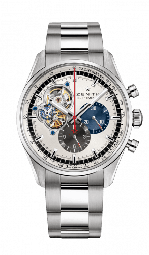 Zenith El Primero Chronomaster Open Stainless Steel / Silver 1969 / Bracelet 03.2040.4061/69.M2040
