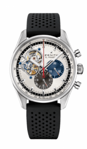 Zenith El Primero Chronomaster Open Stainless Steel / Silver 1969 / Rubber 03.2040.4061/69.R576