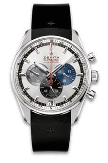 Zenith El Primero Striking 10th Stainless Steel / Silver / Rubber 03.2041.4052/69.R580