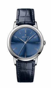 Zenith Elite Classic Stainless Steel / Blue / Alligator 03.2290.679/51.C700