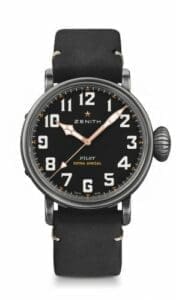 Zenith Pilot Type 20 Ton Up Aged Steel / Black / Strap 11.2432.679/21.C900