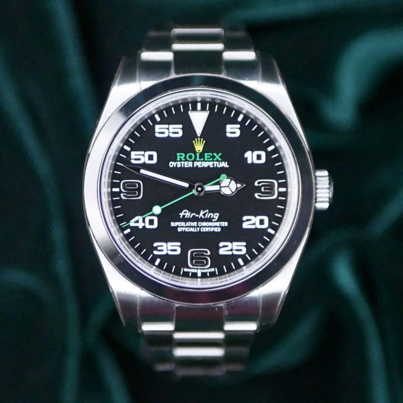 2020 Rolex Air King COMPLETE SET EXCELLENT CONDITION PROTECTIVE FILM / STICKERS 116900