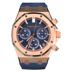 Audemars Piguet 26240OR.OO.D315CR.01 Royal Oak Chronograph Blue Dial Rose Gold