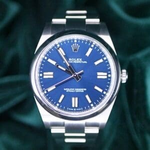 NEW UNWORN 2024 Rolex Oyster Perpetual 41 Blue Sunburst Dial Stainless Steel COMPLETE SET MINT CONDITION 124300