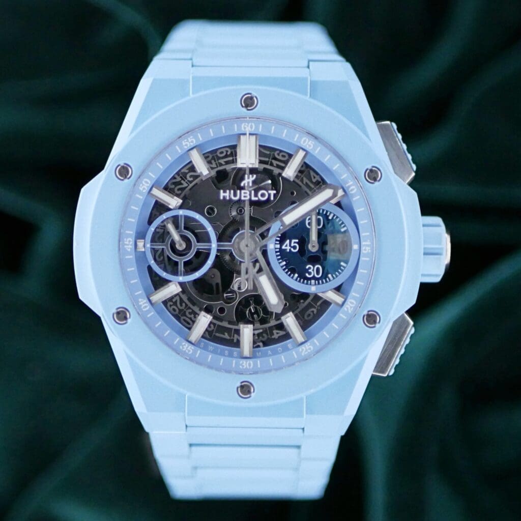 Hublot Big Bang 42mm Integrated Sky Blue Ceramic Limited 1 of 250 w/ 2 YEAR WARRANTY COMPLETE SET MINT CONDITION  451.EX.5120.EX