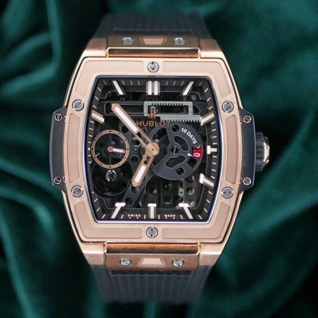 Hublot Spirit of Big Bang "Meca-10 King Gold" 45MM Black Rose Gold COMPLETE SET MINT CONDITION 614.OX.1180.RX