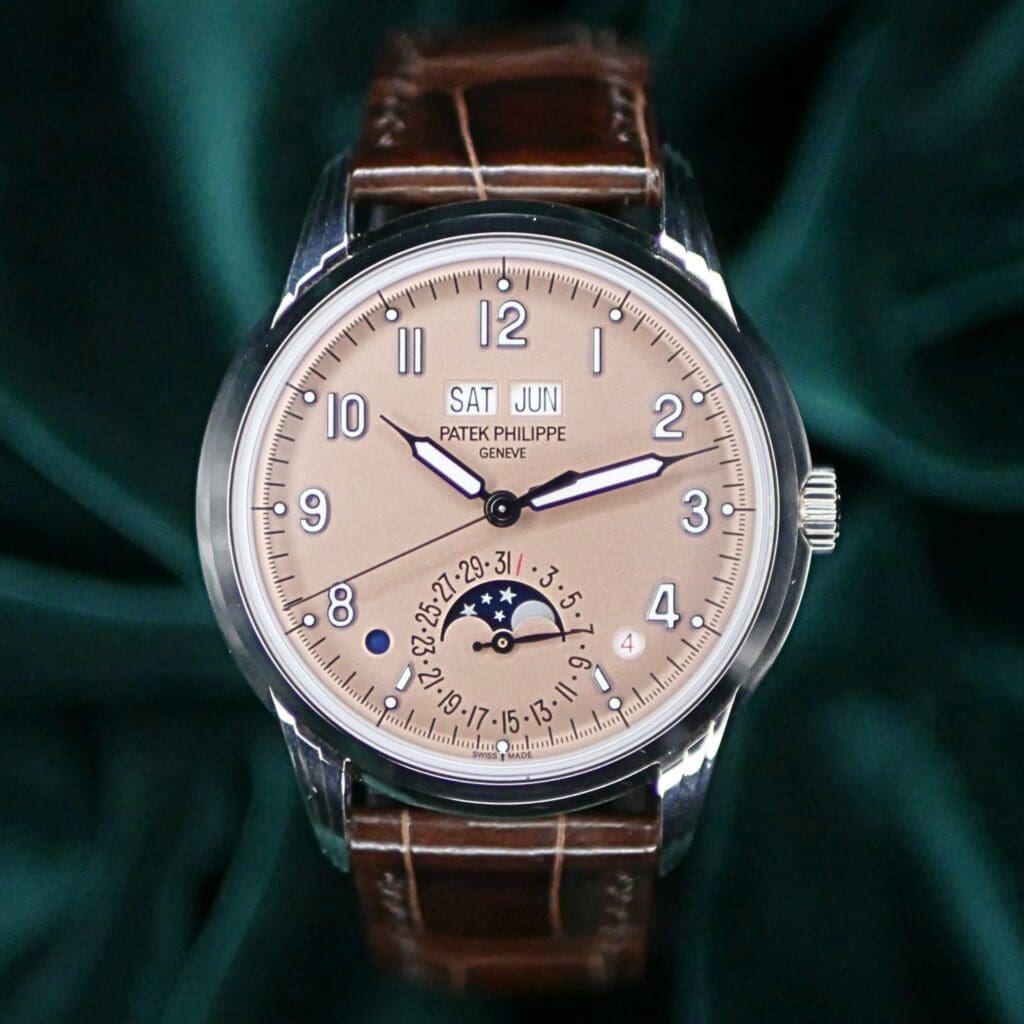 2023 Patek Philippe Perpetual Calendar Grand Complications 40MM Salmon Dial White Gold COMPLETE SET MINT CONDITION 5320G-011
