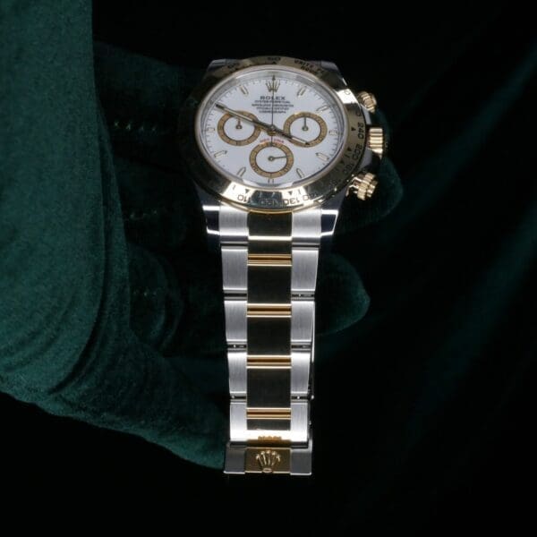 NEW 2024 Rolex Daytona Two-Tone 40MM White Dial Yellow Gold