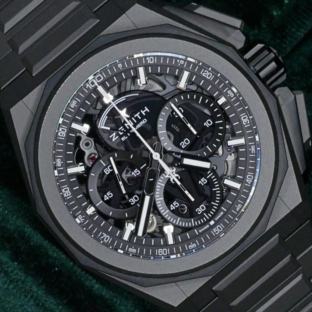 Zenith Defy Extreme Chronograph Skeleton 45MM Gray Titanium COMPLETE SET MINT CONDITION EXTRA STRAPS 97.9100.9004