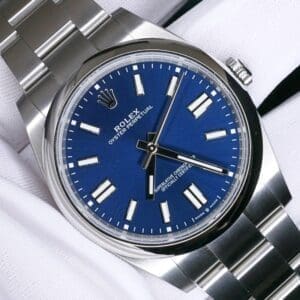 NEW UNWORN 2024 Rolex OP41 41MM Blue Dial COMPLETE SET 124300