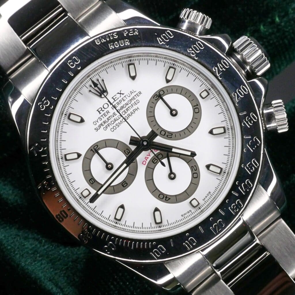 Rolex Daytona 40MM White Dial Stainless Steel WATCH ONLY EXCELLENT CONDITION 116520