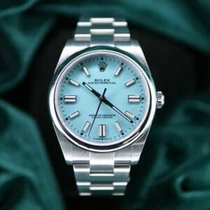 2022 Rolex Oyster Perpetual 41 "Tiffany Blue" Turquoise Blue Dial Stainless Steel COMPLETE SET MINT CONDITION 124300