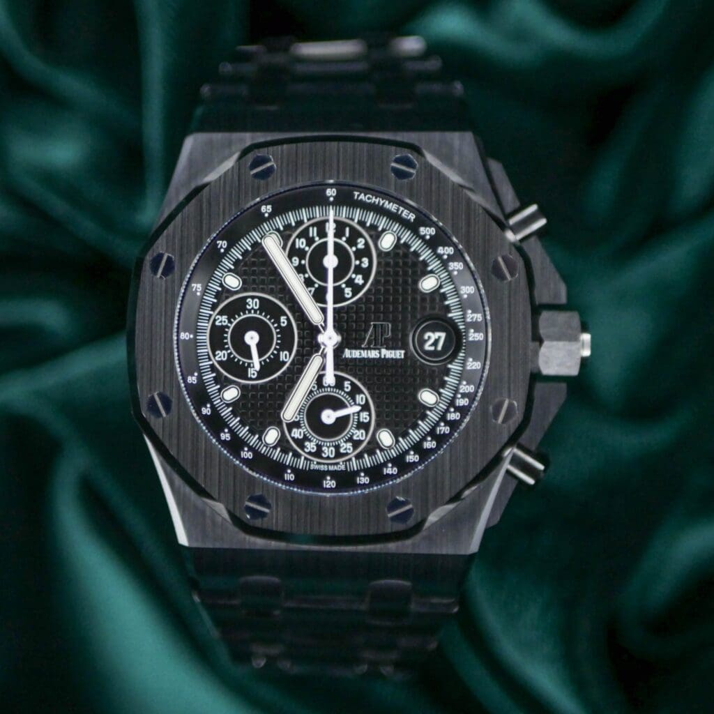 Audemars Piguet Royal Oak Offshore Chronograph "Ceramic Beast" 42mm Brushed Black Ceramic COMPLETE SET MINT CONDITION 26238CE.OO.1300CE.01