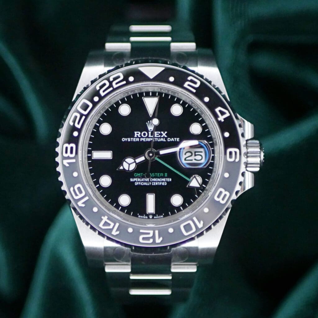 NEW UNWORN 2024 Rolex GMT-Master II Bruce Wayne 40mm Black Dial Oyster Stainless Steel COMPLETE SET 126710GRNR