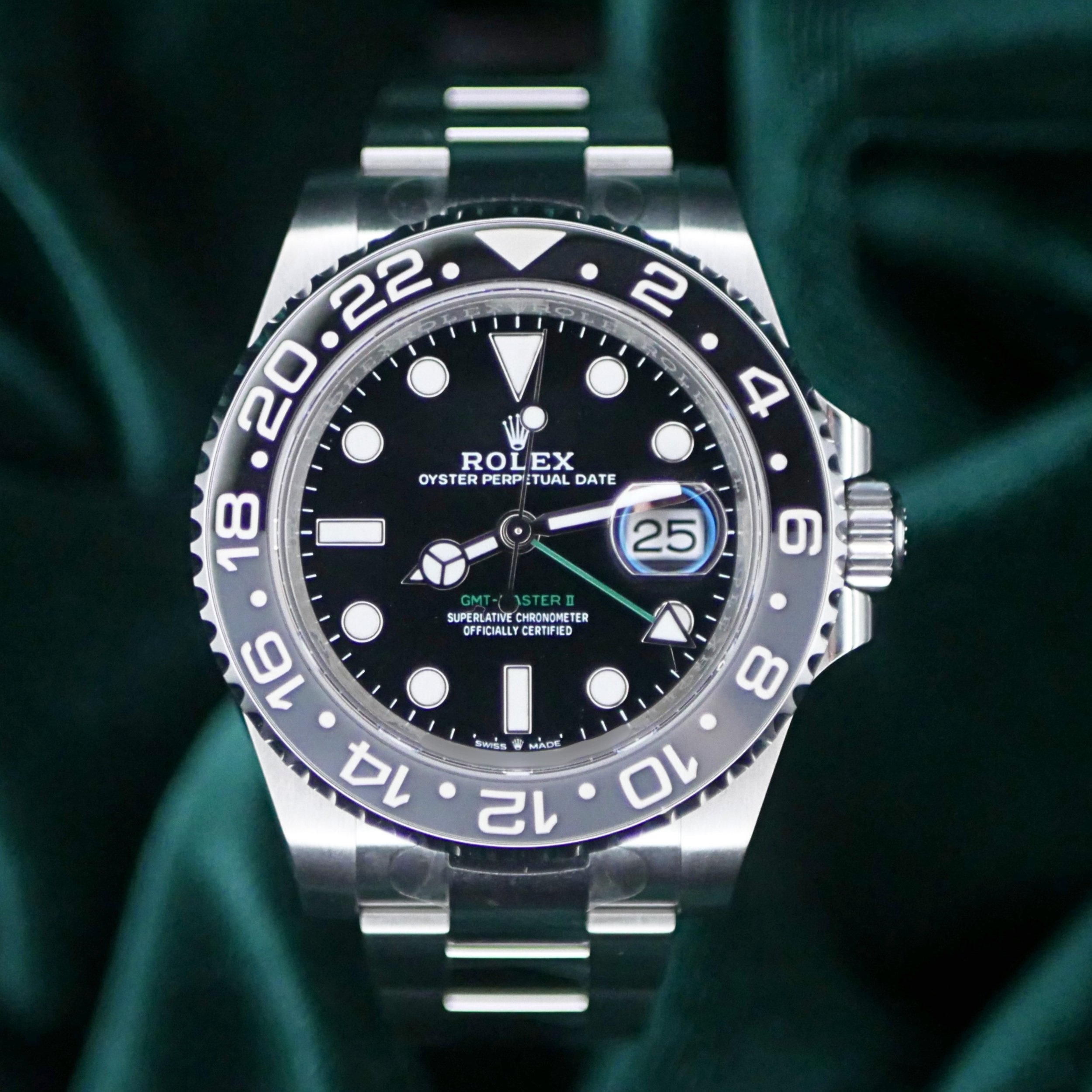 クリスマスセール！6'6 The new master TWIN PIN NEW UNWORN 2024 Rolex GMT-Master II Bruce Wayne 40mm Black Dial