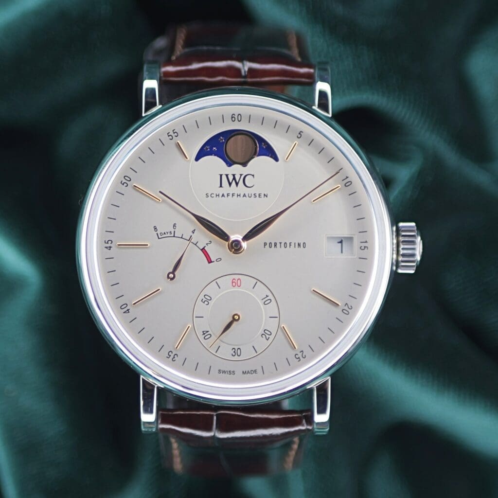2024 IWC Portofino Hand-Wound Moon Phase 45MM Silver Dial Stainless Steel COMPLETE SET MINT CONDITION IW516401