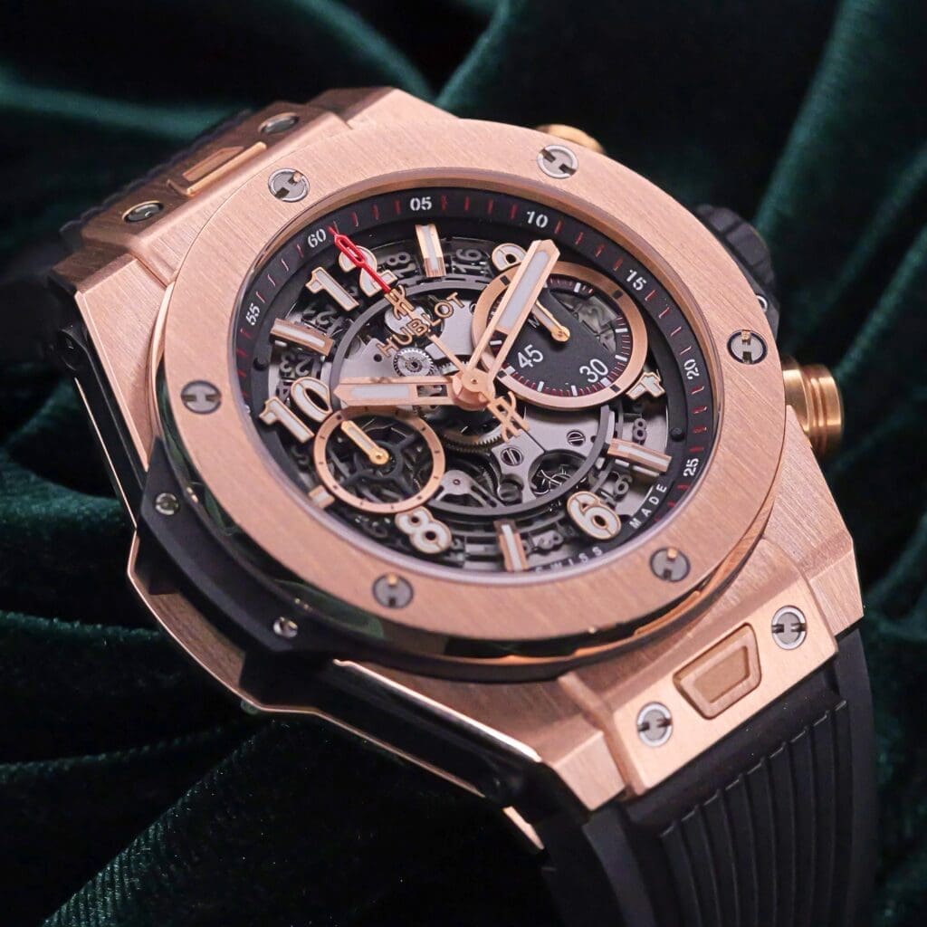Hublot Bigbang Unico "King Gold" 44MM Skeleton Dial Rose Gold Ceramic COMPLETE SET MINT CONDITION 411.OX.1180.RX