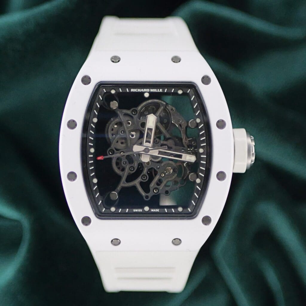 Richard Mille "Bubba Watson" 49.90MM White Ceramic COMPLETE SET MINT CONDITION RM 055