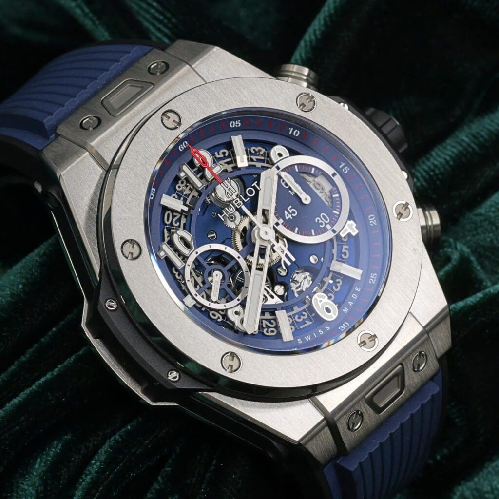 Hublot Big Bang Unico 45MM Blue Dial Titanium MINT CONDITION 411.NX.5179.RX