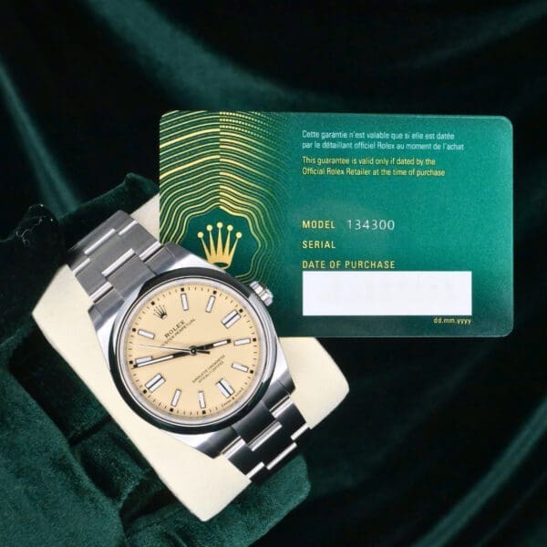 2025 NEW UNWORN Rolex Oyster Perpetual 41 Beige Dial Stainless