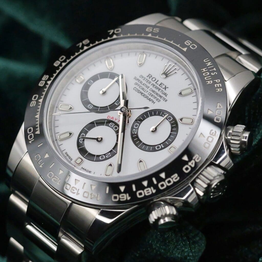 Rolex Daytona Cosmograph "Panda" White Dial Black Ceramic Bezel Stainless Steel 40mm MINT CONDITION COMPLETE SET 116500LN
