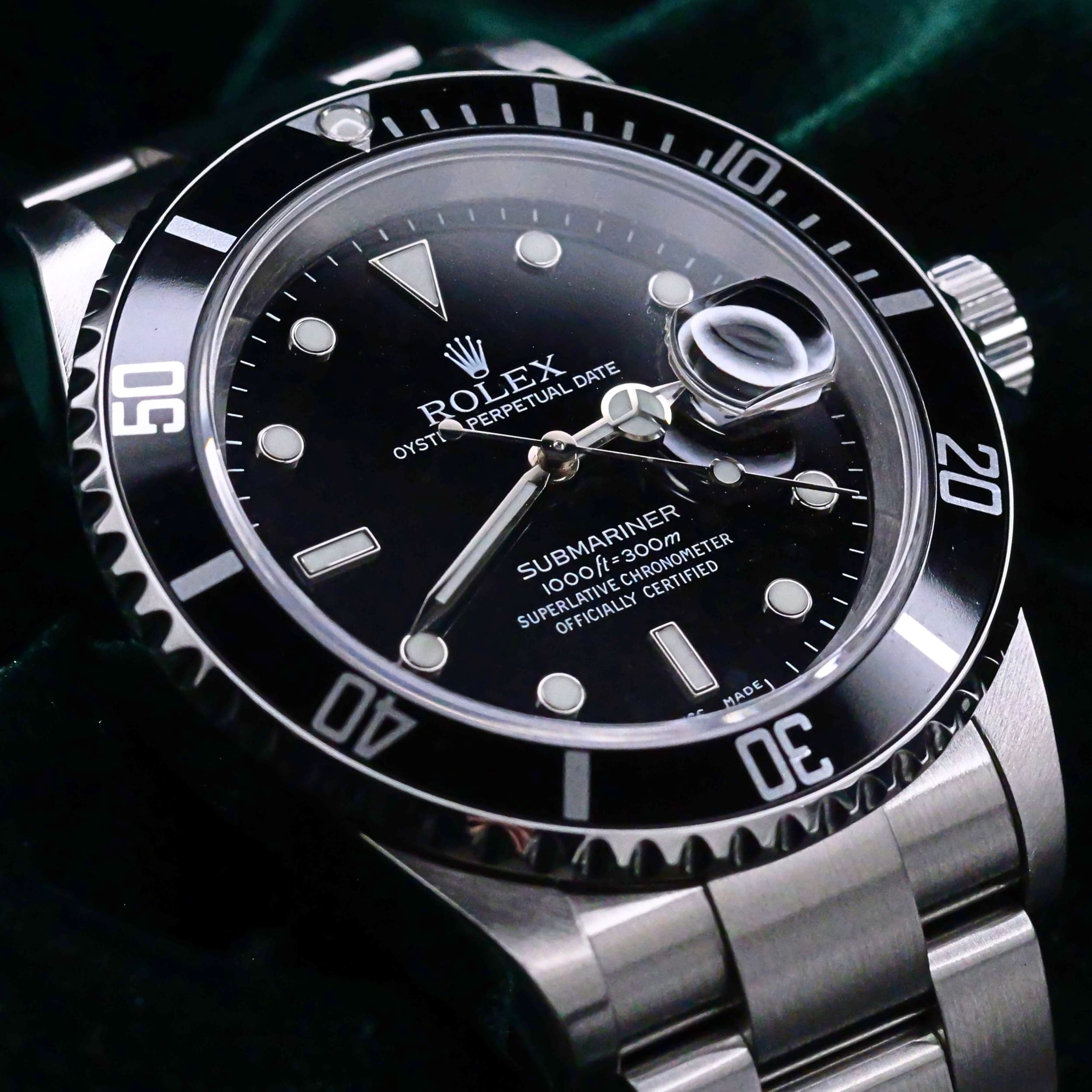 Rolex Submariner Date Black Dial Oyster Bracelet Stainless Steel
