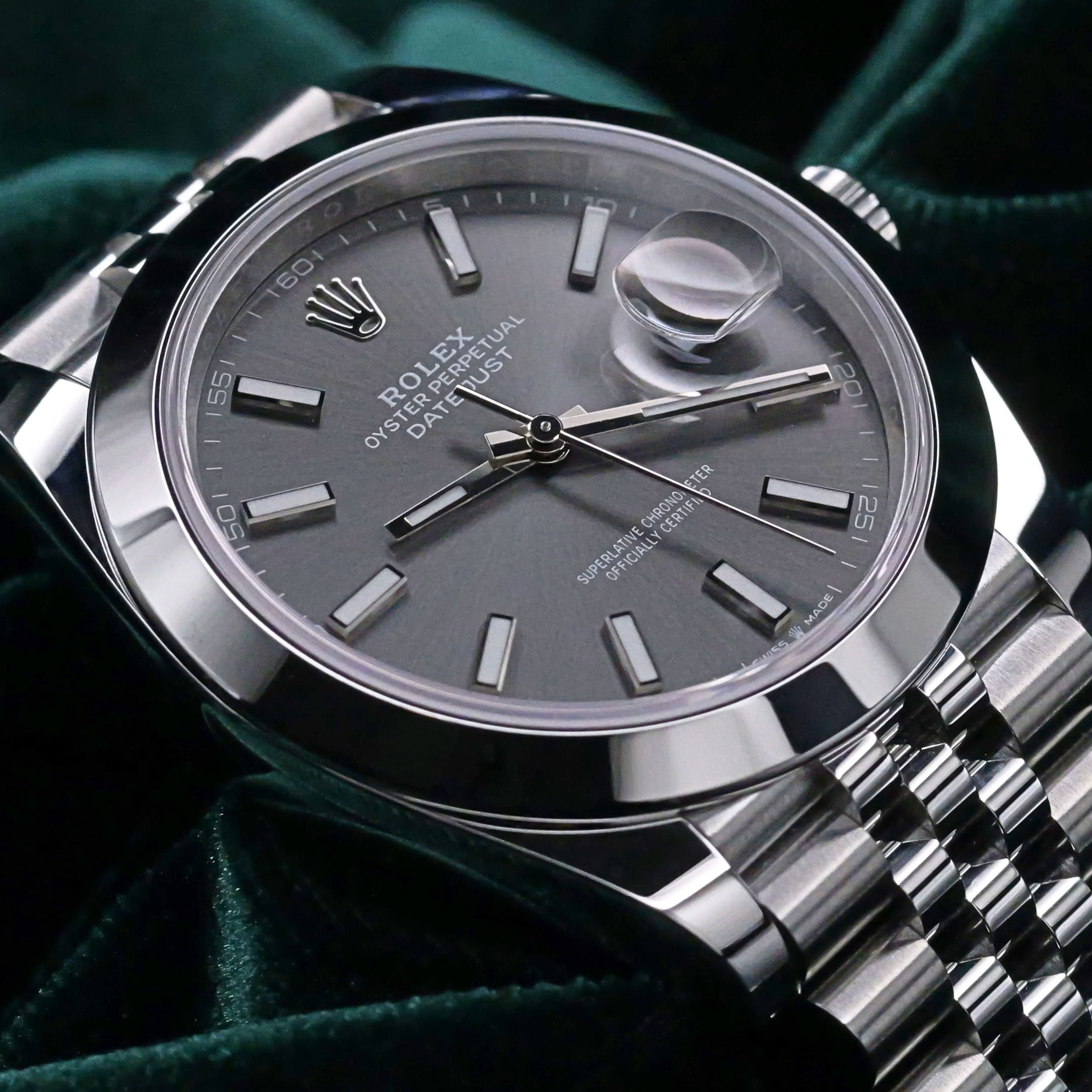 2025 NEW UNWORN Rolex Datejust 41 Grey Dial Jubilee Bracelet