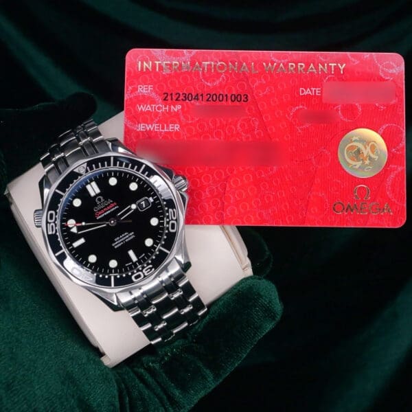 2025 Omega Seamaster Diver 300M Black Dial Black Ceramic Bezel