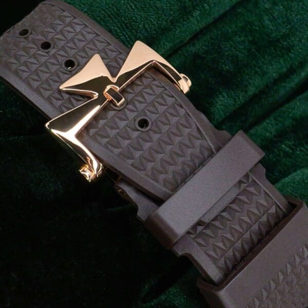 Vacheron Constantin Overseas Dual Time Silver Dial Brown Rubber
