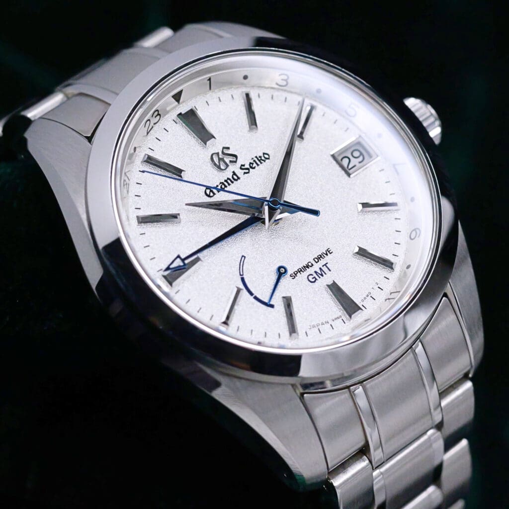 Grand Seiko Spring Drive GMT Limited Edition Blizzard Silver Dial Stainless Steel 41mm MINT CONDITION COMPLETE SET SBGE249