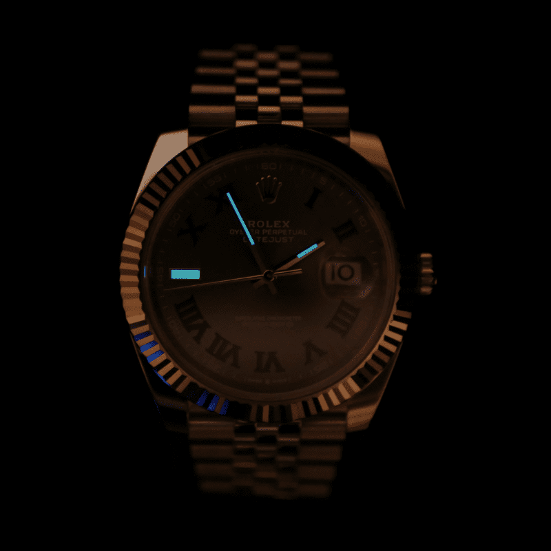 Rolex Datejust 41 Wimbledon Lume