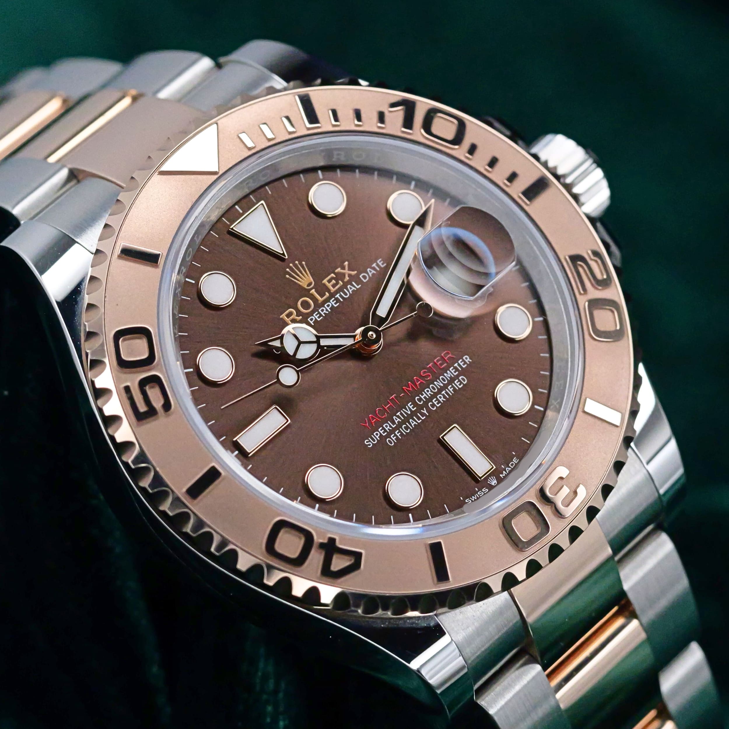 2025 Rolex Yacht-Master 40 Chocolate Dial Rose Gold Bezel Two Tone