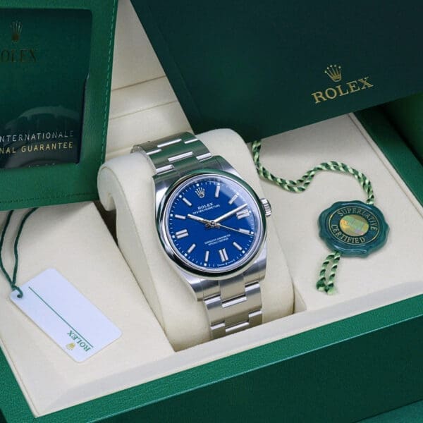 2026 NEW UNWORN Rolex Oyster Perpetual Med Blue Dial Oyster