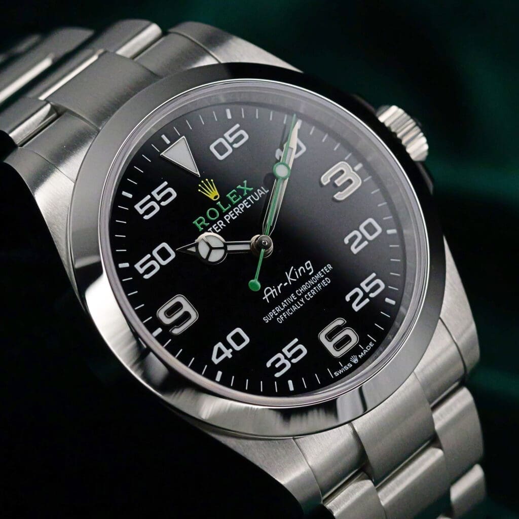 2025 Rolex Air King Black Dial Stainless Steel Bezel Oystersteel 40mm MINT CONDITION COMPLETE SET 126900