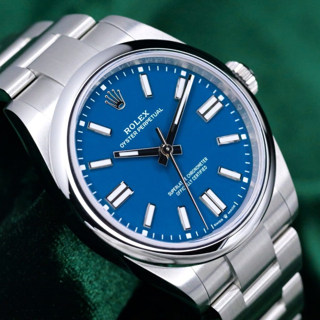 2026 NEW UNWORN Rolex Oyster Perpetual Med Blue Dial Oyster Bracelet Stainless Steel 41mm MINT CONDITION COMPLETE SET 134300